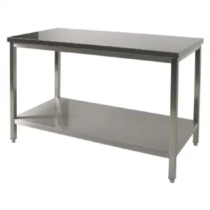 Table inox soude avec tagre Largeur 1600mm - Profondeur 800mm L2G